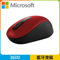 在飛比找PChome24h購物優惠-微軟藍芽行動鼠3600紅