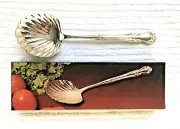 Silverplate Serving Spoon 10.5" Shell Scoop with Filigree Handle ~ NEW IN BOX