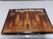 MAKE AN OFFER 1986 CHADWICK-MILLER Wooden Castle Blocks and Wood Storage Tray