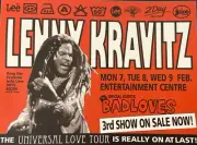 LENNY KRAVITZ 1994 Sydney Concert Flyer A4 High Quality Reproduction Card Print