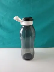 Tupperware Eco Drink Bottle 2L Sheer Black With White Handle