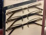 Design Foster Grant Semi-Rimless Metal Readers Reading Glasses 3 PK +1.25 OPEN P