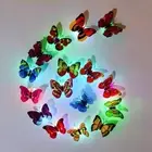 1/12pcs Luminous Wall Sticker 3D Butterfly-Glow In The Dark Art Decal Decor DIY