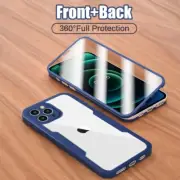 360° Full Body Shockproof Case for iPhone 16 15 14 13 12 11 Pro Max XR 8 7 Plus