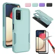 For Samsung Galaxy A03S A16 A15 S25 S24 Case Slim Phone Cover + Screen Protector