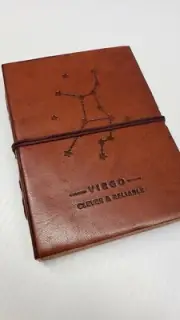 Soothi Brand Handcrafted Leather Zodiac Journal VIRGO Clever & Reliable