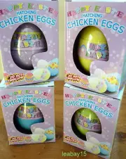 HATCHING CHICKEN EGGS - THEY GROW MANY TIMES THEIR ORIGINAL SIZE! AGE 3+! BNIB