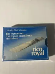 RICO ROYAL ALTO CLARINET REEDS (10 REEDS) SIZE 2 UNOPENED BOX