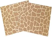 AYAROS 40Pcs Safari Giraffe Animal Print Napkins Disposable Jungle Animals Giraffe Dinner Paper Napkins Texture Tableware Birthday Baby Shower Party Supplies 6.5 Inch, Brown, SKA-2403208