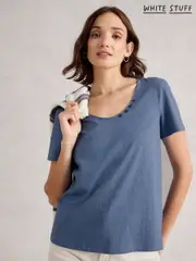 White Stuff Blue Nadia T-Shirt (W81624) | $58