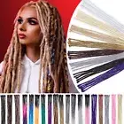 Dreadlocks Hair Extension Single Ended Bundles of Dreads Hand Made Ombre Color