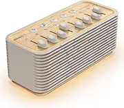 EZVALO White Noise Sleep Sound Machine, 255+ Mixer Options with Portable Speaker, Night Light, Sleep Timer, Breath Therapy, Headphone Jack White Noise Machine for Adults Sleeping Meditation with Light
