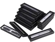 20-Pack Empty Pen Cases with Clear Lid - Black Presentation Box for Jewelry, Pencil, Fountain Pen Display - Perfect for Christmas, Business, Birthday Gifts & Office Supplies