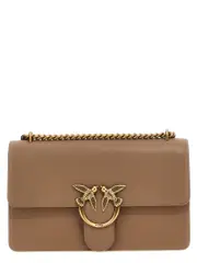 [Pinko] Pinko-Love One Classic Simply Borse A Tracolla Beige-Donna OS Beige