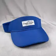 Copper Canyon Golf Visor Hat Mens Adjustable Blue Strapback Cap Country Club 2