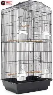 Paw Mate Parrot Aviary Veer 92Cm (PET-3016-92BK)