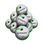STRADIA "PULSE" Size 5 Netball – Cotton Canvas & Polyester Viscose Blend - Durable, Reliable for Intensive Training - Pack of 10 with FREE Mesh Storage Bag