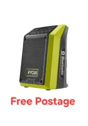 Ryobi ONE+ Radio with Bluetooth 18V Portable Music Speaker - Tool Only