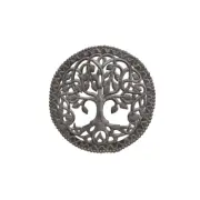 Handmade Haitian Metal Art, Celtic Knot Tree of Life in Frame, Garden & Home Art