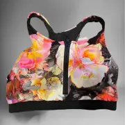 NWT Australian Running Bare Sports Bra Arabesque Zip Crop Maggie Size US 6/8