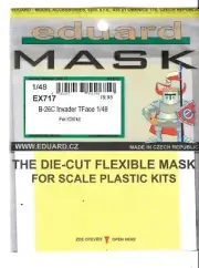 Eduard B-26C Invader TFace Masks For ICM Kit in 1/48 EX 717 ST