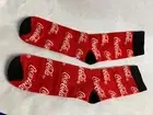 Retro Promotional Coca Cola Red And Black Unisex Socks 2000s NOS Soft Drink