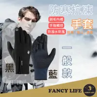 在飛比找momo購物網優惠-【FANCY LIFE】防寒抗凍騎車手套(手套 機車手套 騎