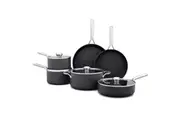 10pc OXO Ceramic Professional Non-Stick Cooking Frying Cookware Set Grey