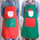 Clothing Non-Woven Home Bibs Adult Apron Christmas Apron Sleeveless Apron
