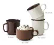 G.E.T. TM-1208-U 2 Dozen - 8 oz 3-1/2" Ultraware Stacking Coffee Mug