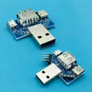 TYPE-C female/USB male/female/micro 4P TO 2.54 multifunctional adapter PCB board