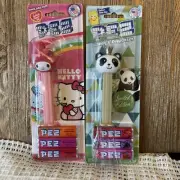 PEZ Candy Dispensers Lot If 2 Hello Kitty & Panda Limited Edition New Expired