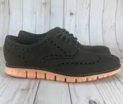 Cole Haan Zerogrand Oxford Casual Shoes Wingtip Magnet Sunset Leather Men Sz 8.5