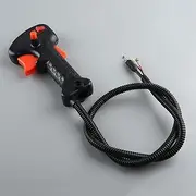 1X Brush Cutter Grass Trimmer Right Handle Switch with Throttle Trigger Cable for 43CC 52CC Brush Cutter Petrol/Gas Power Lawn Mower Replacement Accessories