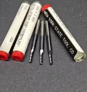 3pc NYSTool 2° Solid Carbide Tapered End Mill .06" to ⅛" Sh 2 Degree Machinist