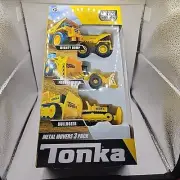 Tonka - Metal Movers 3 pack - Mighty Dump Truck, Front Loader & Bulldozer
