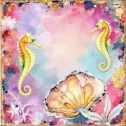 Sea Horse Decoupage Rice Paper For Ornament-Wood Art A4 1 Sheet