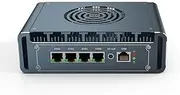 Micro Firewall Appliance, 4 i226-V 2.5Gbe LAN Ports, Fanless Mini PC Processor N150 Quad Core, DDR5 1*M.2 Support AES-NI Barebone Router PC VPN,HDMI DP 2xUSB3.0 32GB RAM (DDR5) 512GB SSD(M.2 Nvme)