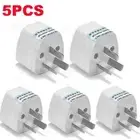 5pcs UK/US/EU Universal to AU AUS Australian Power Plug Adapter 3 pin Converter