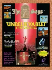 1992 The 7th Saga SNES Original Advertisement / Retro Wall Art v2