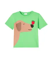 [Gucci Kids] Gucci Kids x Euan Roberts Baby Printed cotton T-shirt Y 5 green