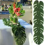 丸子精選24PCS ARTIFICIAL TURTLE PALM TREE LEAF GREEN PLANTS HAWA