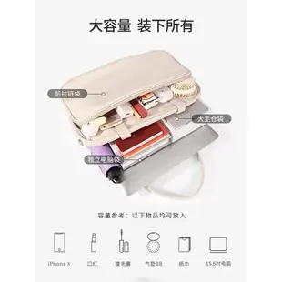 電腦包14寸女單肩手提筆記本適用惠普MateBookpro13.3華碩air15點6寸小米16小清新ins簡約時尚防摔防震托特包