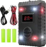 Rodent Repellent for Car Engines Ultrasonic, Indoor and Outdoor. Power by Car Battery or Wirelessly. Rat Squirrel Mouse Deterrent Mice Repellent for Cars RV. Rodent Repeller to Keep Rodents Out of Car