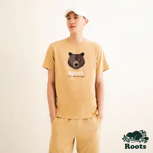 Roots 男裝- OUTDOORS ANIMAL短袖T恤-棕色
