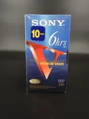 Sony VHS T-120 Blanks 6 Hours 10 Pack VCR Tapes - NEW