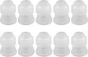 Pack of 10 Icing Nozzle Adaptor Pastry Cake Piping Coupler Kitchen Cream Plastic Reusable Cookie Fondant Converter
