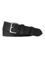 [Polo Ralph Lauren] Leather Roller-Buckle Belt in Black