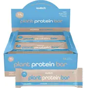 Switch Nutrition Plant Protein Bar Cookies and Cream 60g (Pack of 12)