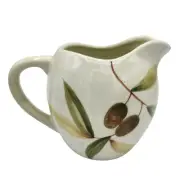 NWT 2005 Nicoise by Target Home Olive Leaves Plant Ceramic Creamer Jar Pitcher